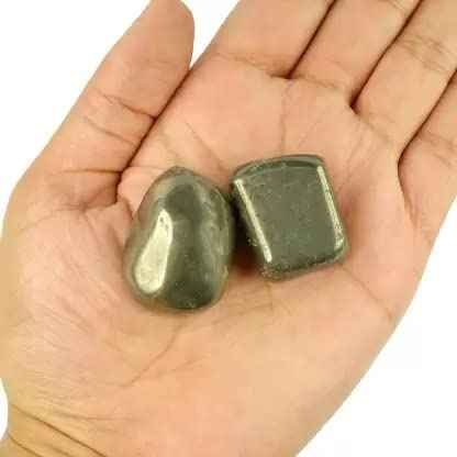 Pyrite Tumbled Stones for Wealth Attraction, Money Prosperity & Reiki Chakra Healing Default Title